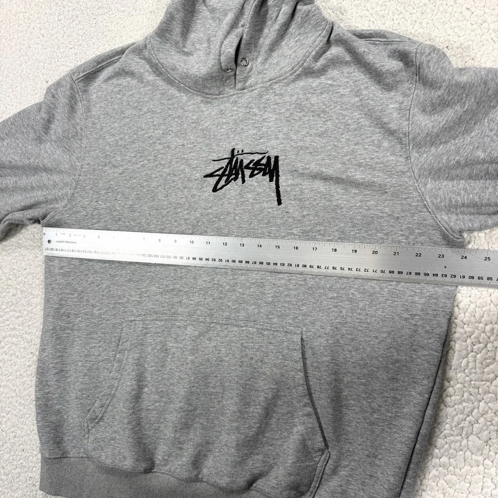 VTG Stussy Hoodie Men's XL (Fits L) Embroidered Logo USA Made Streetwear Skate